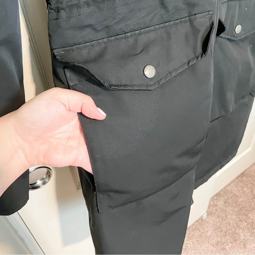 EDDIE BAUER black winter coat with Sherpa lining - Picture 5 of 11